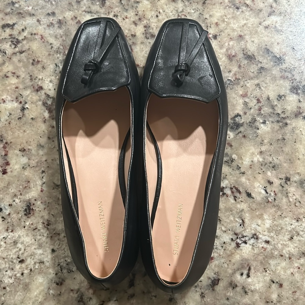 Stuart Weitzman black loafer size 10